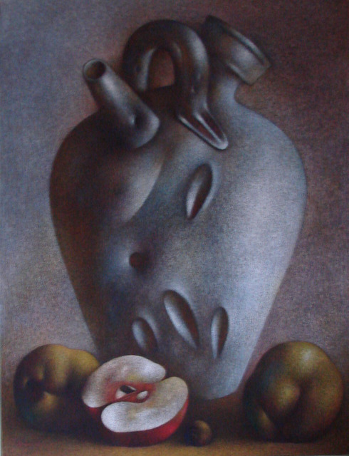Roman Kriheli, ‘Divine Decanter’, 1986, Painting, Mixed Media on Canvas, Avant Gallery
