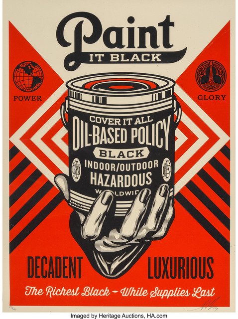 Shepard Fairey (OBEY), ‘Paint It Black-Hand’, 2014, Heritage Auctions