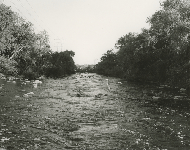 Mark Ruwedel, ‘LA River View #4’, 2017, Photography, Gelatin silver print dry-mounted to archival board, Gallery Luisotti