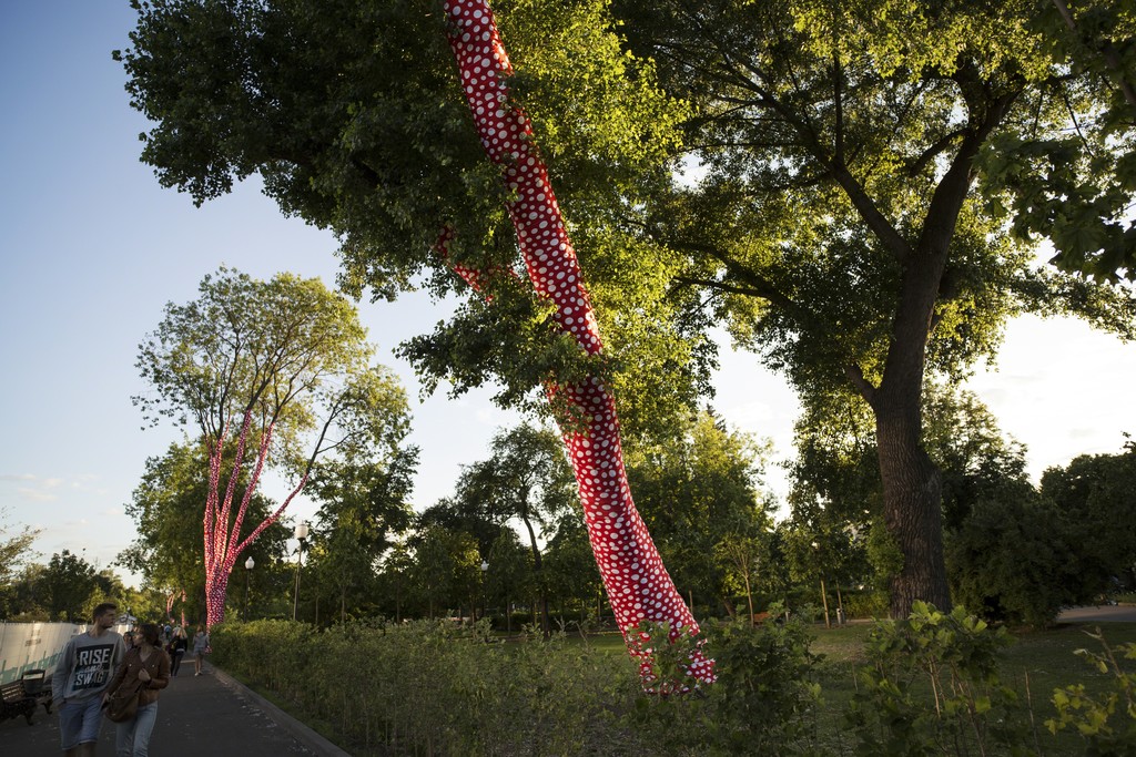 "Yayoi Kusama: Infinity Theory" at Garage Museum of Contemporary Art, Moscow. Photo: Egor Slizyak © Garage Museum of Contemporary Art
"Yayoi Kusama: Infinity Theory" at Garage Museum of Contemporary Art, Moscow. Photo: Egor Slizyak © Garage Museum of Contemporary Art