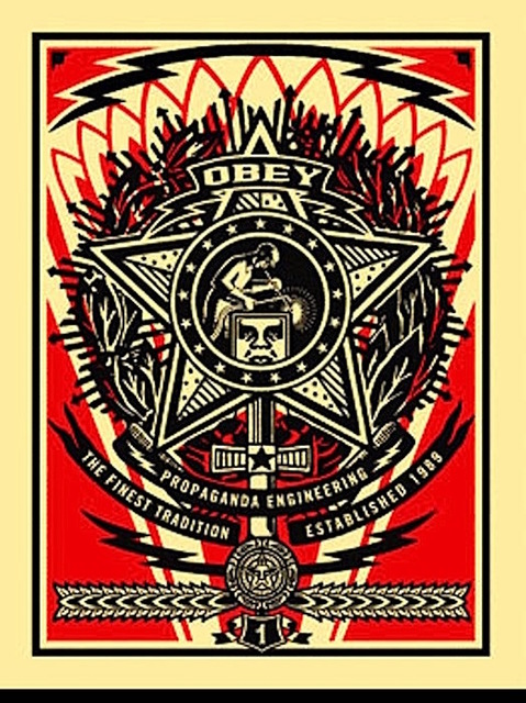 Shepard Fairey (OBEY), ‘Pasadena Welder ’, 2004, Gregg Shienbaum Fine Art