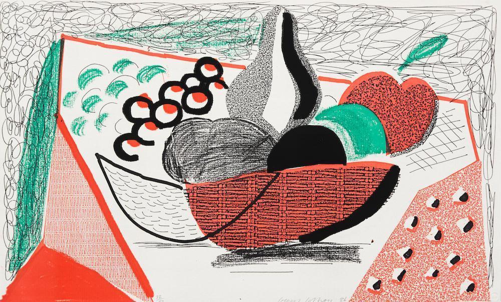 David Hockney - Apples, Pears and Grapes
