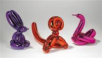 Jeff Koons - Balloon Animals II - Set of three, Rabbit, Monkey and Swan