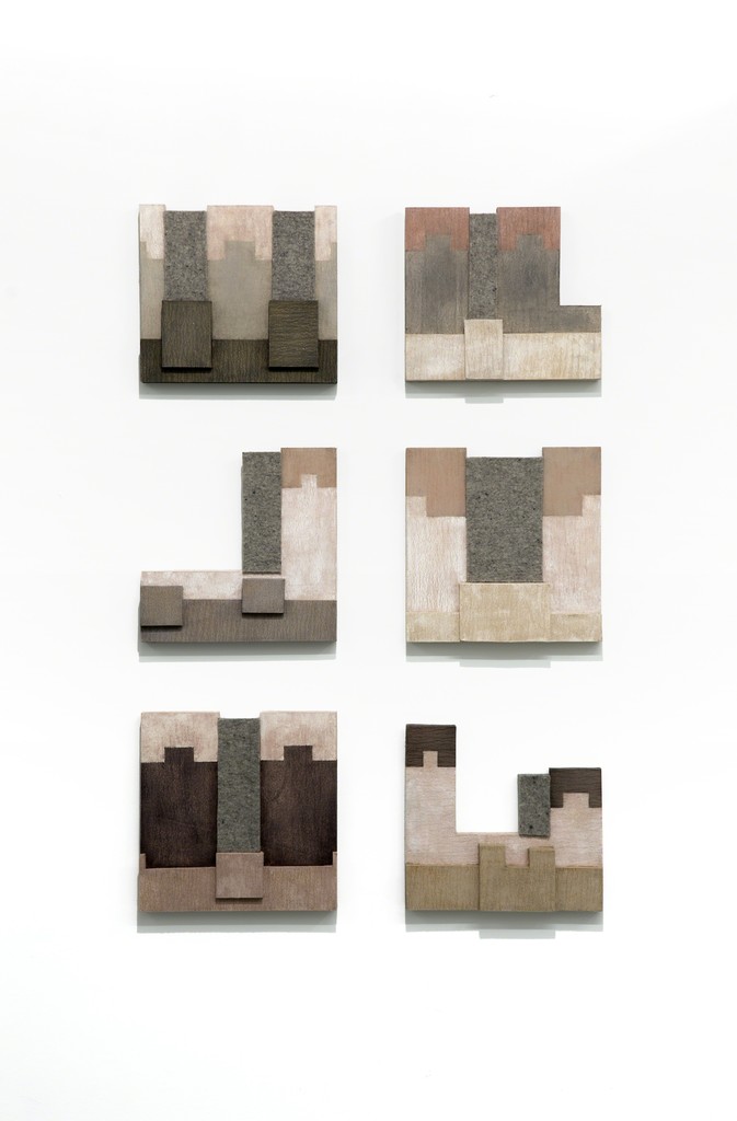 Low-relief sculptures in industrial felt by Krista Svalbonas. Low-relief sculptures in industrial felt by Krista Svalbonas.