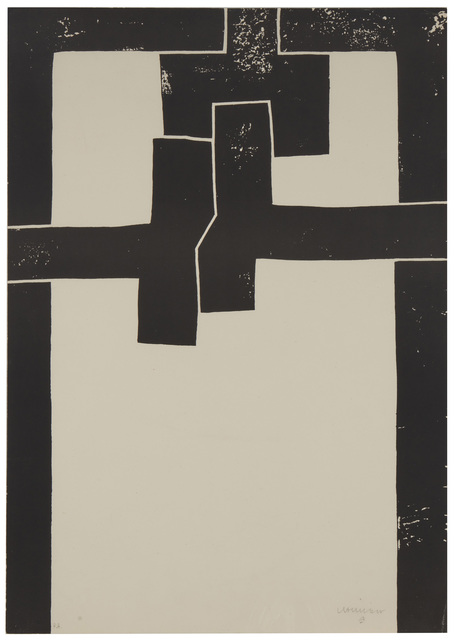 Eduardo Chillida, ‘Barcelona I’, 1971, Print, Lithograph on cream wove paper, Sala Gaspar, Barcelona, pub., Damian Caus, Barcelona, prntr., John Moran Auctioneers
