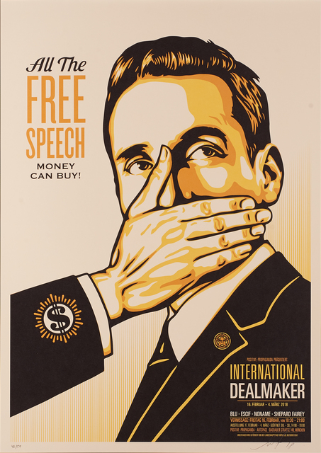 Shepard Fairey, ‘Pay Up or Shut Up’, 2018, Rago/Wright