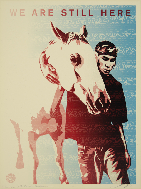 Shepard Fairey, ‘Pine Ridge (We Are Still Here)’, 2011, Heather James Fine Art Gallery Auction