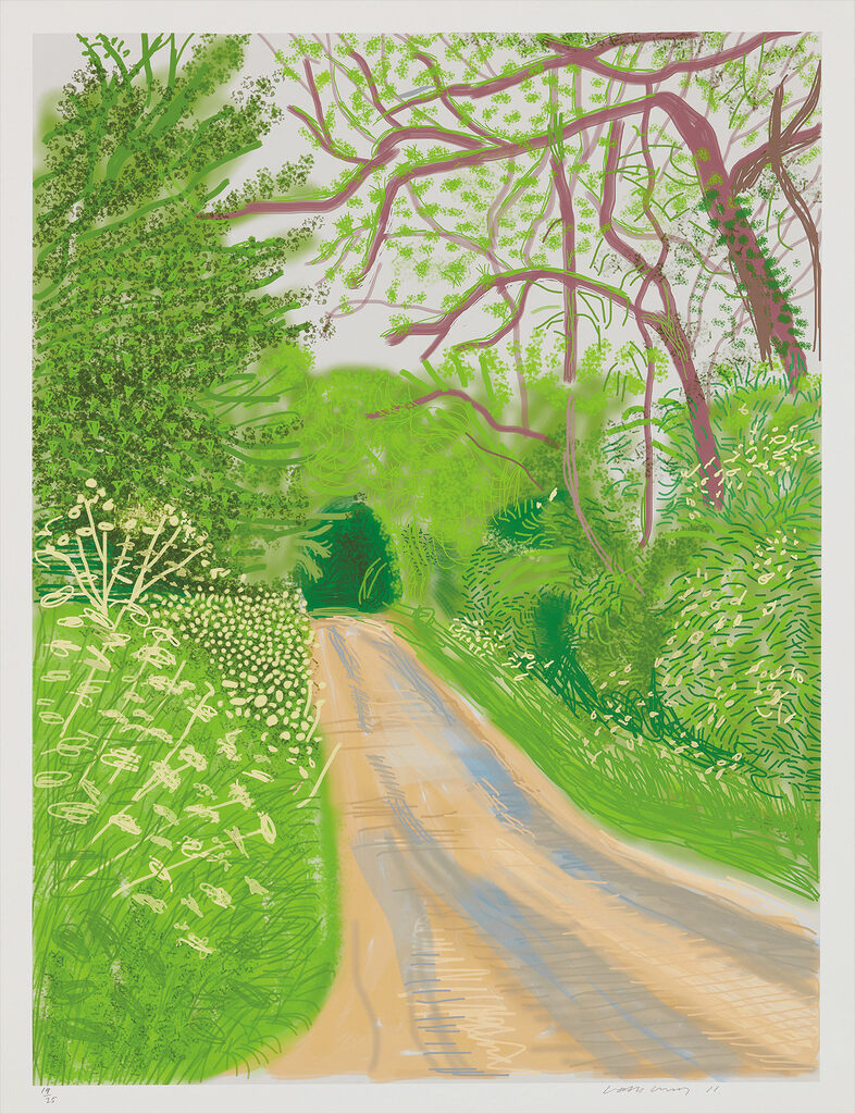 David Hockney - The Arrival of Spring in Woldgate, East Yorkshire in 2011 (twenty eleven) - 16 May, 2011