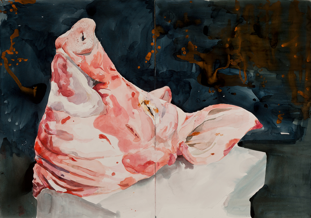 Santi Moix, ‘Pig’, 2014, Matthew Liu Fine Arts