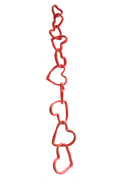 Liv Antonecchia, ‘String of Hearts’, 2020, Sculpture, Ceramic, paper clay, glaze, Miller Gallery Charleston