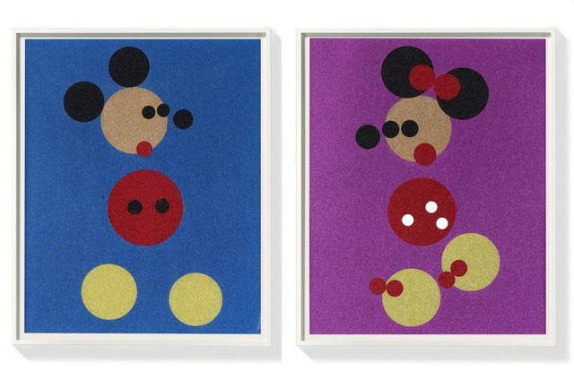 Damien Hirst, ‘Micky and Minnie glitter spot print ’, 2016, The Drang Gallery