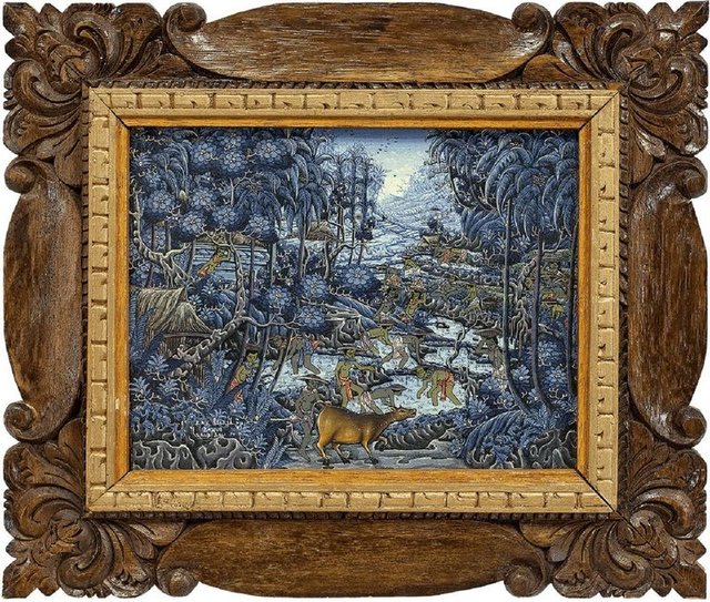 Iny Suwija, ‘"Ubud, Bali" Signed Indonesian Artist’, 1990-1999, Painting, Acrylic on Canvas, Lions Gallery