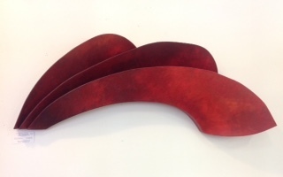 Mary Hourihan Lynch, ‘Crimson Tide’, Sculpture, Oil on Shaped Canvas (wall-mounted), Zenith Gallery