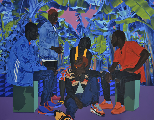 Marc Padeu, ‘Blue night romance’, 2019, Painting, Acrylic on canvas, Jack Bell Gallery