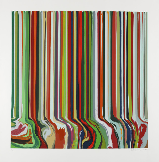 Ian Davenport, ‘Spring’, 2019, Print, From a series of four etchings with chine collé on Hahnemühle Bright White 350 gsm paper, Cristea Roberts Gallery
