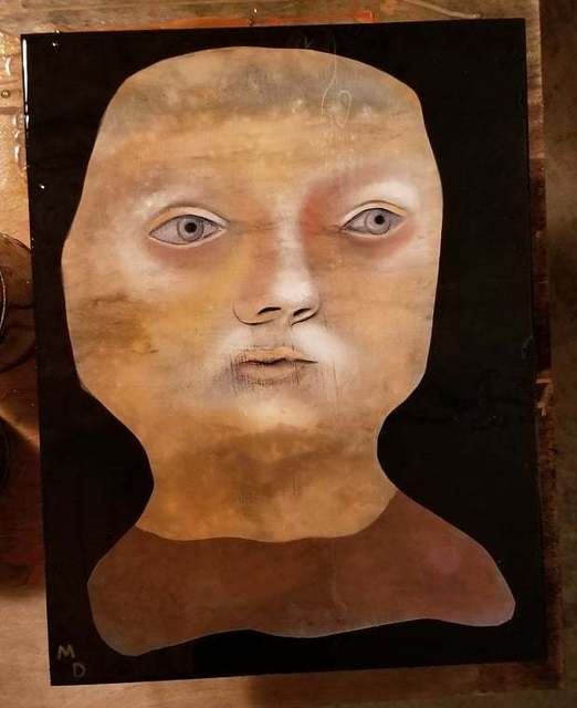 Matthew Dennison, ‘Candidate Z’, 2018, Painting, Oil on Cash Register Drawer, The Secret Gallery