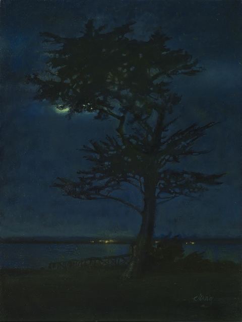 Michelle Jung, ‘Moon at Mitchell's Cove’, 2018, The Guild of Boston Artists
