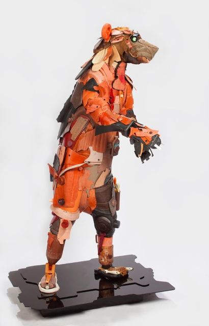 Gilles Cenazandotti, ‘Little Brown Bear’, 2015, Sculpture, Structure in Polyurethane Cover with Objects Lost and Found from the Sea, Contessa Gallery