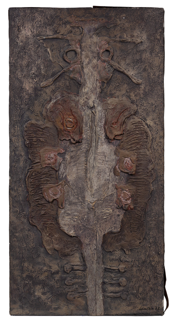 Jan Lebenstein, ‘Figure No 163’, 1962, Mixed Media, Oil, resin, mixed media and collage on board, Hindman