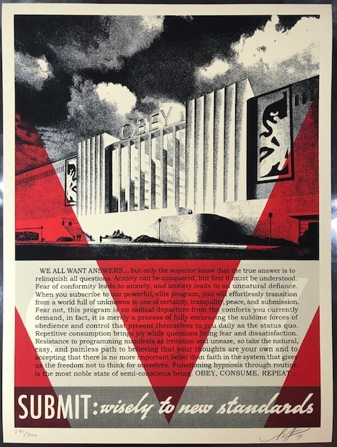 Shepard Fairey "Conformity Factory" Red Edition Contemporary Art Obey Giant
