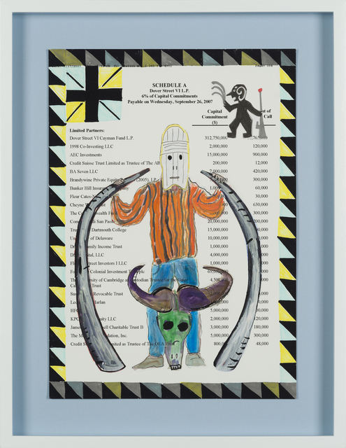 Carla Busuttil, ‘Nightwatchman’, 2019, Drawing, Collage or other Work on Paper, Mixed Media on Paper, Goodman Gallery