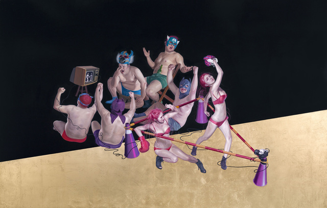 Chen-Dao Lee, ‘Cat Fight-Heroes’, 213, Aki Gallery