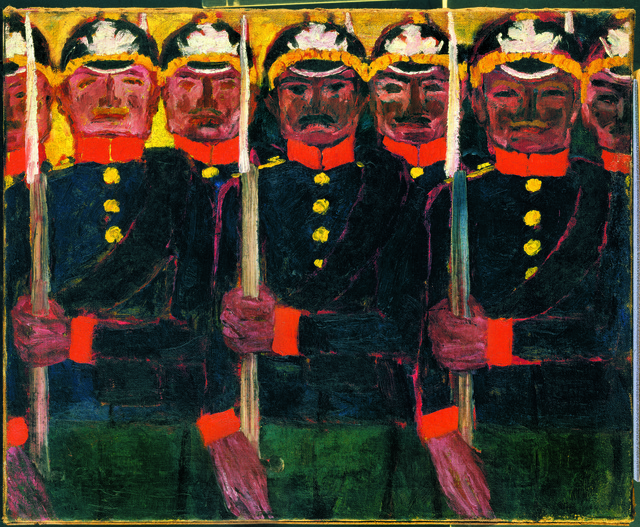 Emil Nolde, ‘Soldaten’, 1913, Painting, Oil on canvas, Louisiana Museum of Modern Art