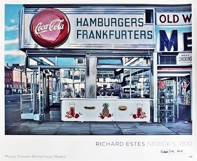 Richard Estes, ‘Museo Thyssen-Bornemisza Poster (Hand Signed at the Museum of Design)’, 2015, Alpha 137 Gallery Gallery Auction