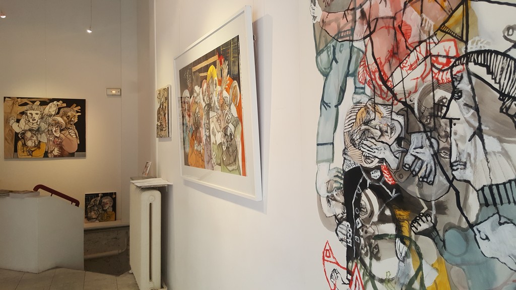 Galerie Claire Corcia 323 Rue Saint-martin 75003 Paris LINES IN TENSION : Sergio MOSCONA/ Lajos SZALAY | Galerie Claire Corcia