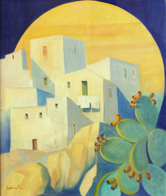 Luigi Fioretti, ‘Paesaggio siciliano’, 2002, Painting, Oil on canvas, Ambrosiana Casa d'Aste