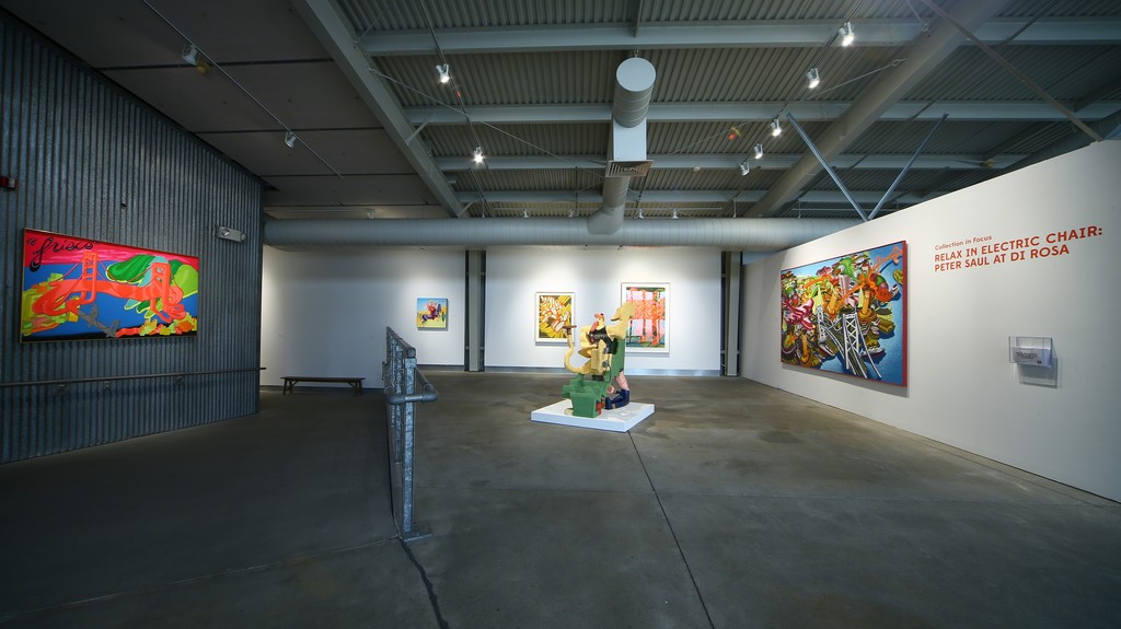 Relax in Electric Chair: Peter Saul at di Rosa installation shot, 2015. Courtesy of di Rosa collection, Napa. Photo: Wilfred J. Jones Relax in Electric Chair: Peter Saul at di Rosa installation shot, 2015. Courtesy of di Rosa collection, Napa. Photo: Wilfred J. Jones