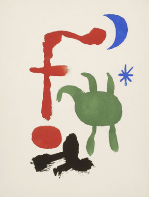 Joan Miró, ‘Femme et Oiseaux dans La Nuit & Femme et Oiseaux devant La Lune’, 1947, F.L. Braswell Fine Art