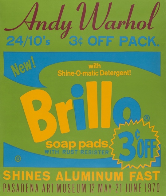 Andy Warhol, ‘Brillo Poster for the Pasadena Art Museum’, 1970, Print, Screenprint in colours, on wove paper, Forum Auctions