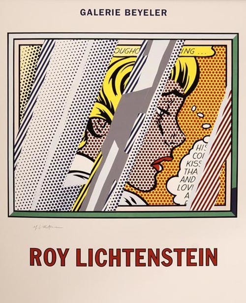 Roy Lichtenstein, ‘Reflection on a Girl’, 1990, Print, Lithograph, Leviton Fine Art