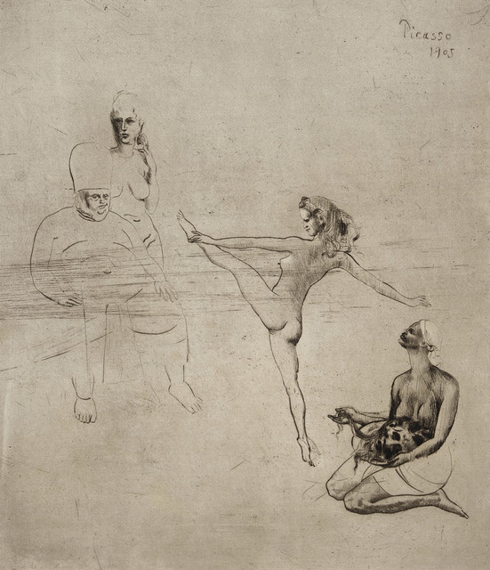 Pablo Picasso, ‘Salomé’, 1905, Print, Drypoint on Arches laid paper, Los Angeles County Museum of Art