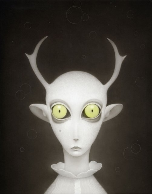 Travis Louie, ‘Antler Disguise’, 2015, Painting, Acrylic on Board, KP Projects