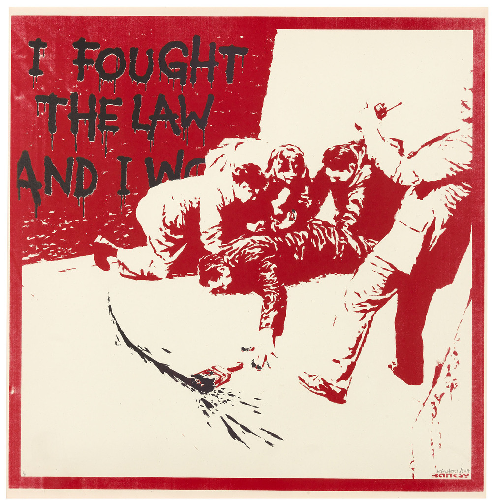 Banksy - I Fought the Law (AP - Red)