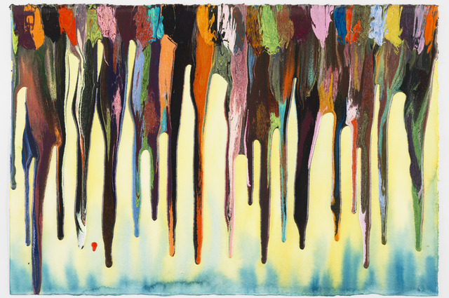 Markus Linnenbrink, ‘HELLOLIKEBEFORE’, 2020, Painting, Epoxy resin, pigments, and watercolors on paper, The Glass House Benefit Auction