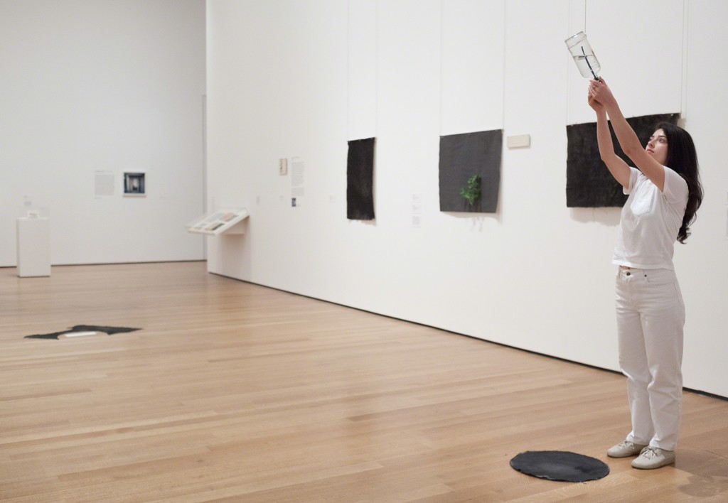 Installation view of Yoko Ono: One Woman Show, 1960-1971, The Museum of Modern Art, New York, May 17–September 7, 2015. © 2015 The Museum of Modern Art. Photo: Thomas Griesel. Installation view of Yoko Ono: One Woman Show, 1960-1971, The Museum of Modern Art, New York, May 17–September 7, 2015. © 2015 The Museum of Modern Art. Photo: Thomas Griesel.