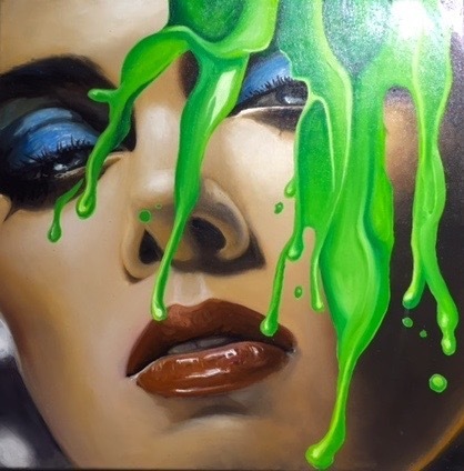 Manzur Kargar, ‘Face splash 4’, SimonBart Gallery