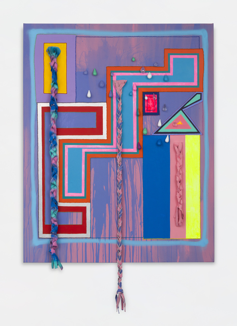 Sarah Cain, ‘three braids’, 2017, Anthony Meier Fine Arts
