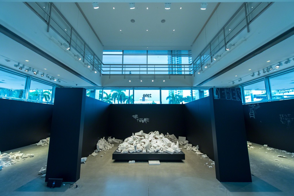 Installation view of "The Future Was Written" at YoungArts Foundation © Jason Koerner Installation view of "The Future Was Written" at YoungArts Foundation © Jason Koerner