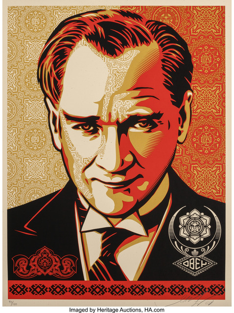 Shepard Fairey (OBEY), ‘Mustafa Kemal Araturk’, 2008, Heritage Auctions