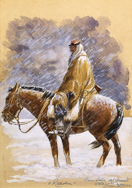 Eleodoro E. Marenco, ‘Campaña del desierto: Rondín (Desert Campaign: Making the Rounds)’, 1879, Blanton Museum of Art