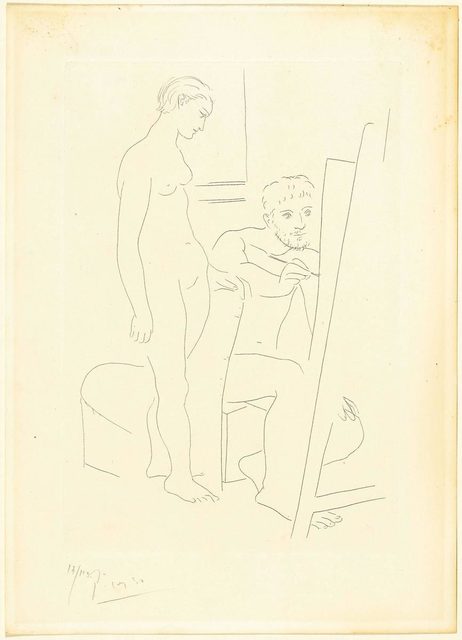 Pablo Picasso, ‘Le modèle nu’, 1927, Print, Etching, 2nd state, Koller Auctions