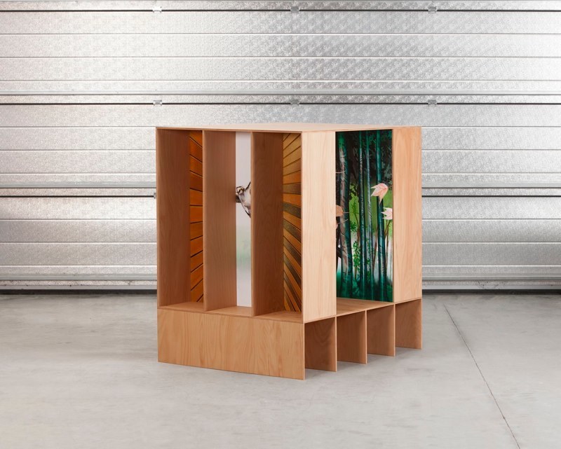 Susanne Kühn & Inessa Hansch, Bildbox, 2014, wood and acrylic on wallboard, 130 x 100 x 120 cm Susanne Kühn & Inessa Hansch, Bildbox, 2014, wood and acrylic on wallboard, 130 x 100 x 120 cm
