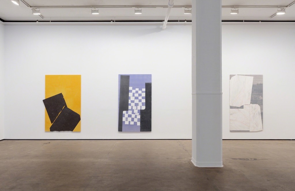 Installation view of Sam Moyer: WIDE WAKE at Sean Kelly, New York
October 27 - December 16, 2017
Photography: JSP Art Photography
Courtesy: Sean Kelly, New York Installation view of Sam Moyer: WIDE WAKE at Sean Kelly, New York
October 27 - December 16, 2017
Photography: JSP Art Photography
Courtesy: Sean Kelly, New York