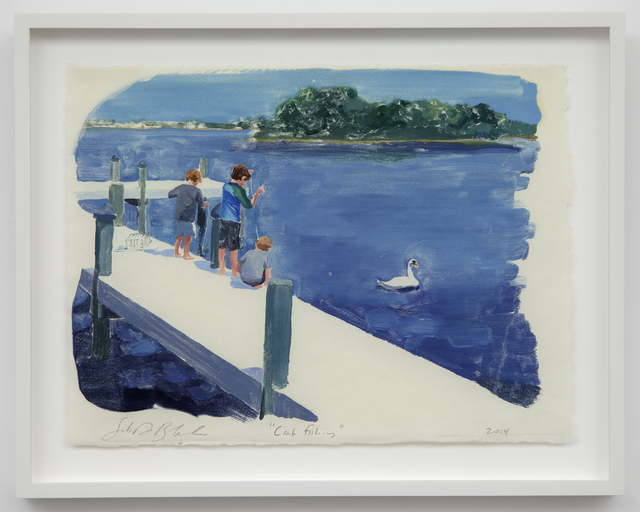 Sebastian Blanck, ‘Crab Fishing’, 2014, Drawing, Collage or other Work on Paper, Monoprint, Dubner Moderne