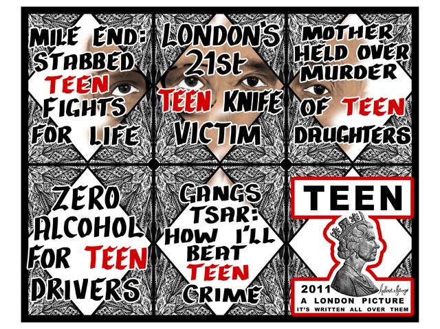 Gilbert and George, ‘Teen’, 2011, Baronian Xippas