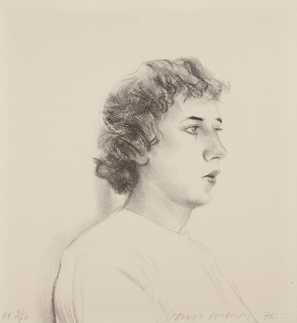 David Hockney, ‘Small Head of Gregory’, 1976, Phillips